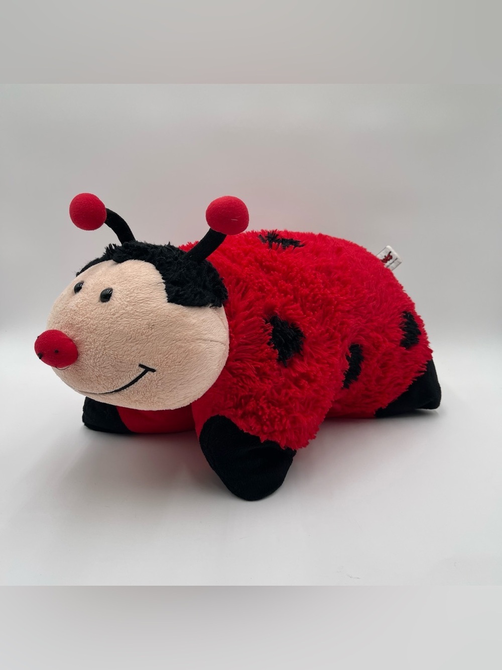 Ladybug Pillow Pet Retired 2010 Red Black Ms Lady Bug Soft Stuffed Plush 18”